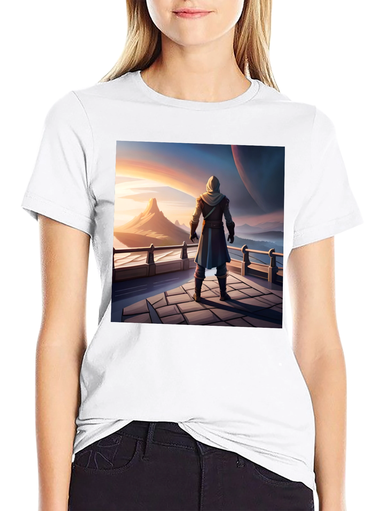 Epic Landscape Graphic Tee - Black