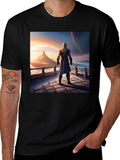 Epic Landscape Graphic Tee - Black