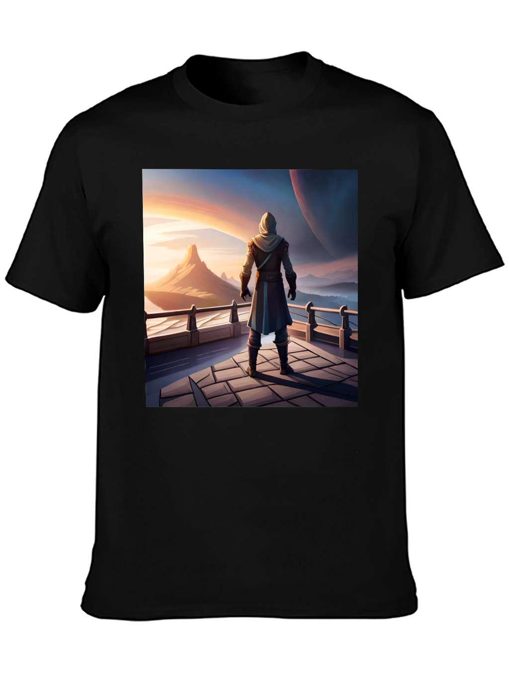 Epic Landscape Graphic Tee - Black