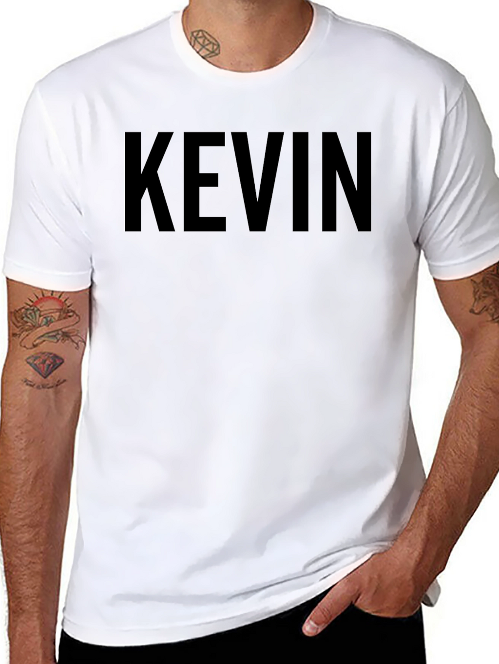 Personalized Black KEVIN T-Shirt