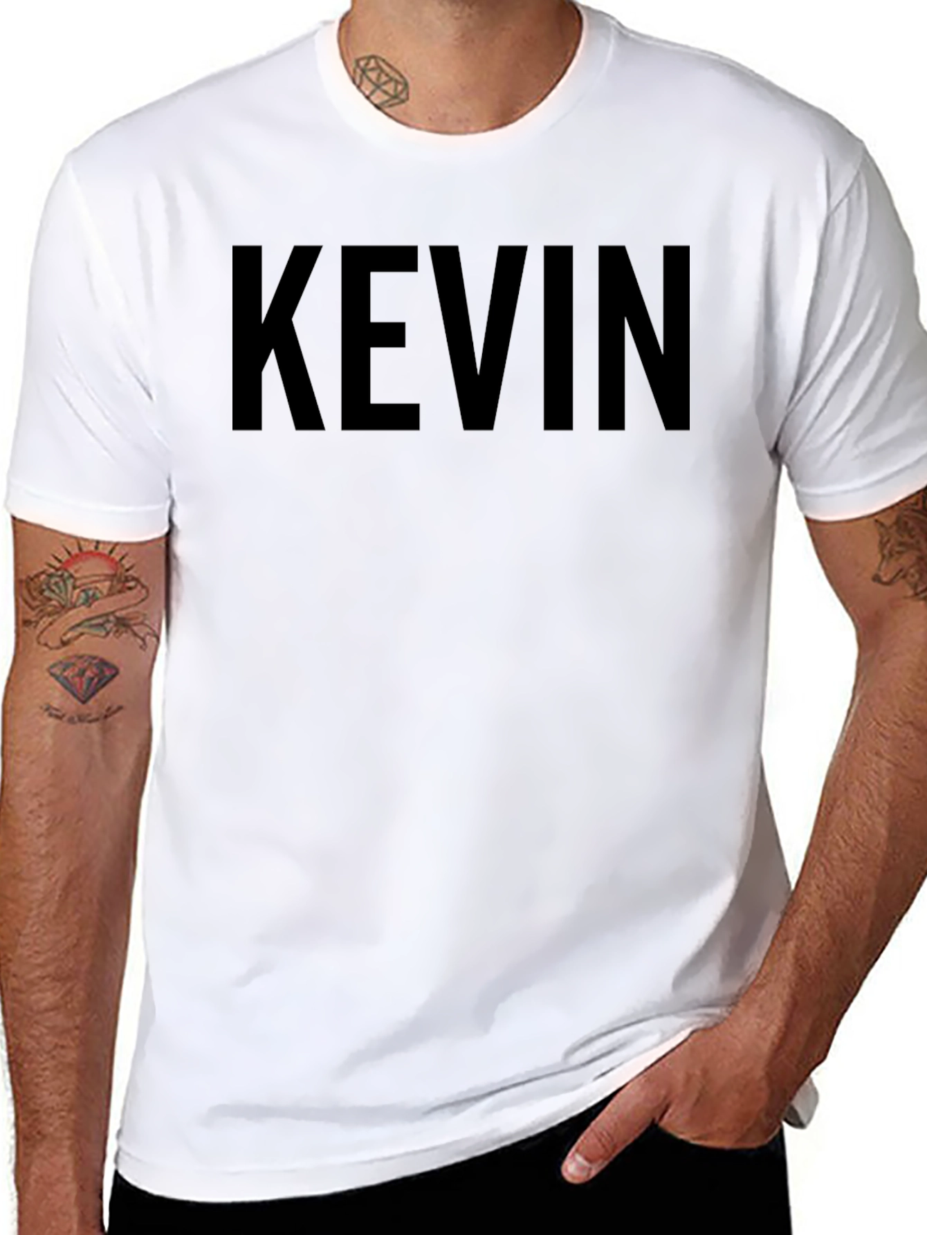 Personalized Black KEVIN T-Shirt