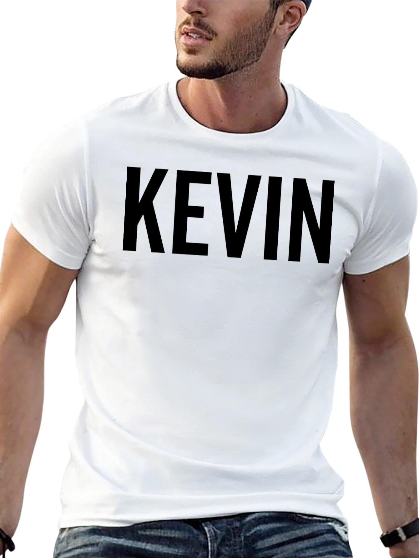 Personalized Black KEVIN T-Shirt