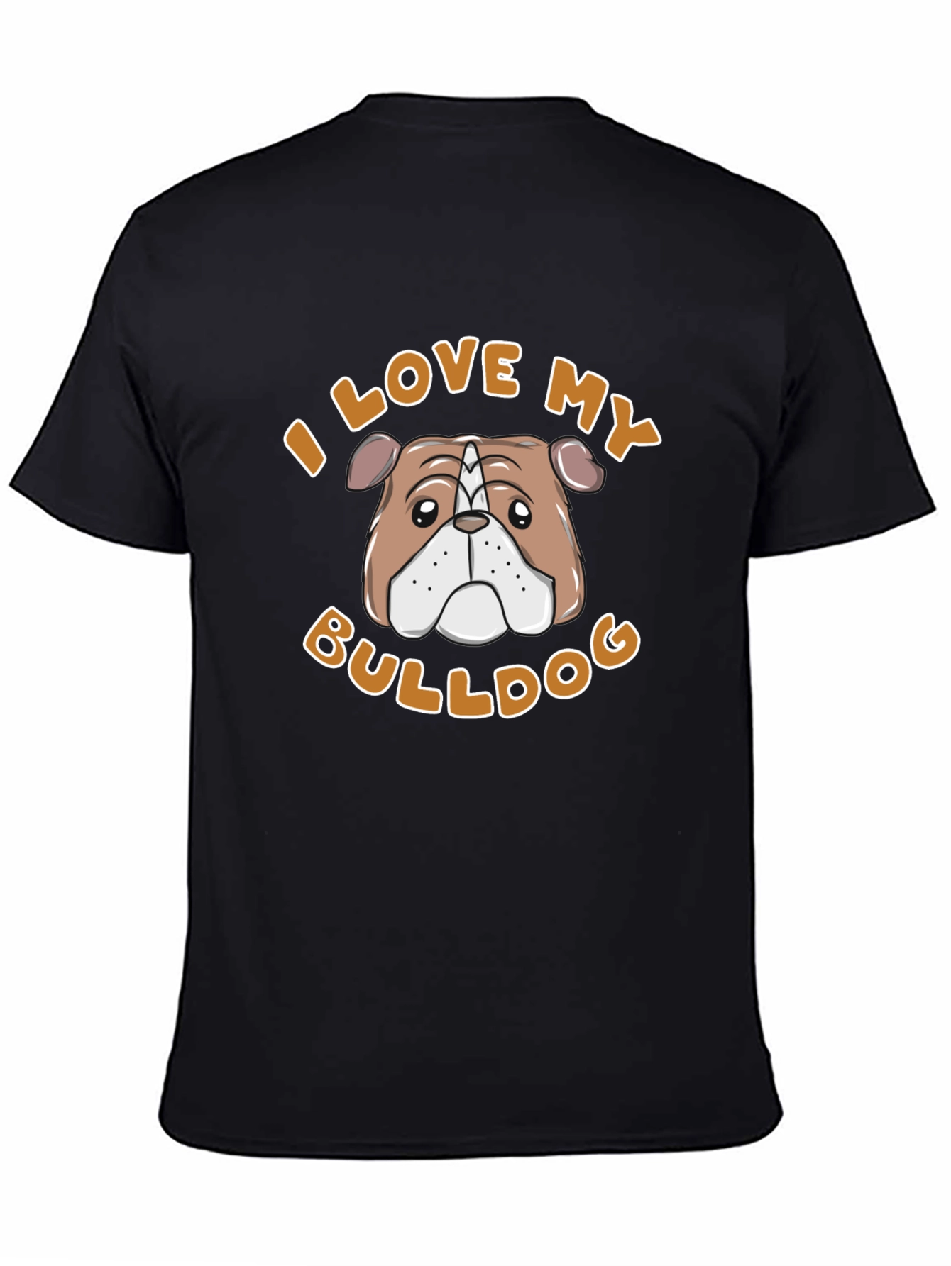 I Love My Bulldog T-Shirt – Cute Bulldog Lover Graphic Tee