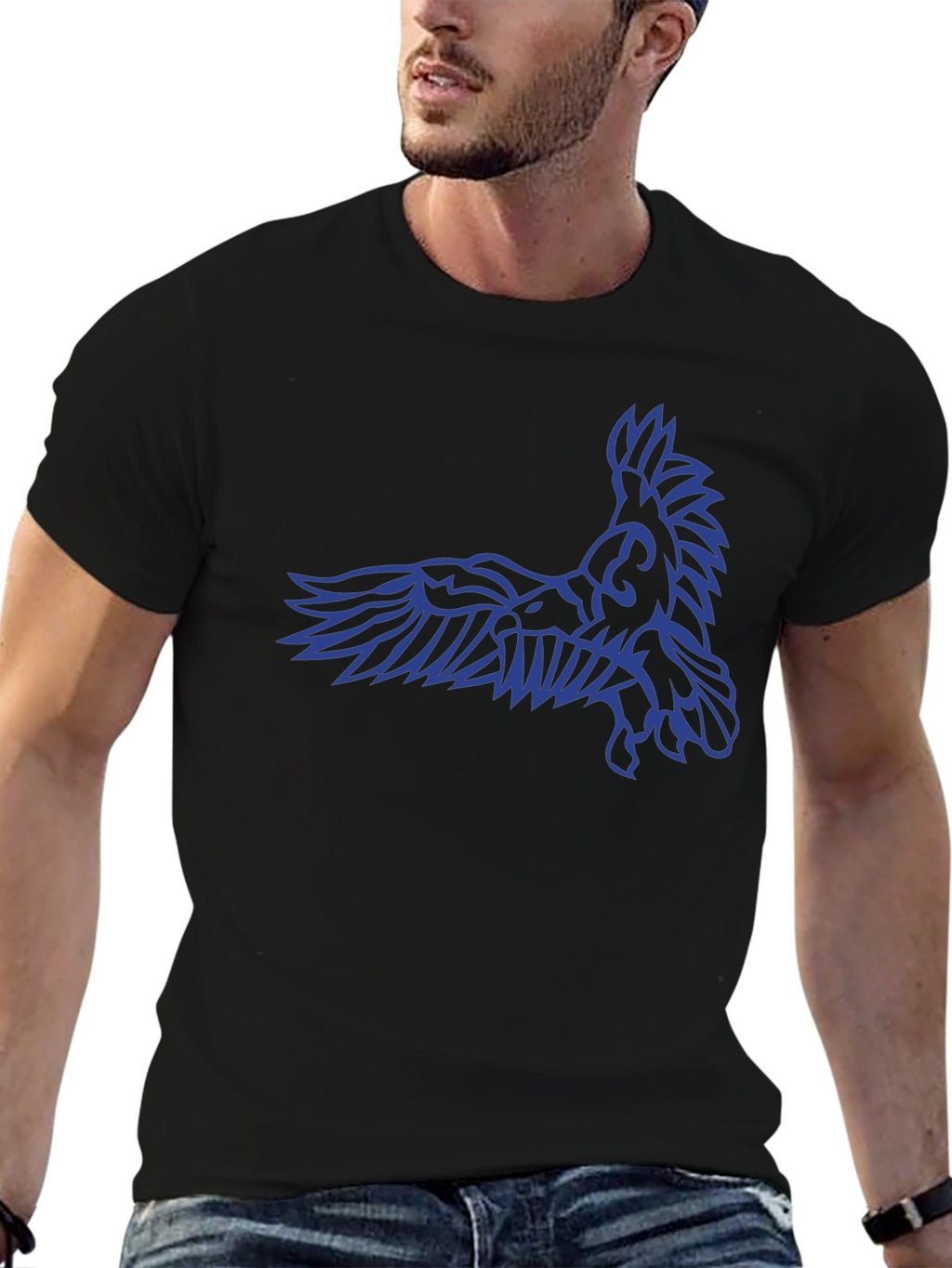 Black Eagle Graphic T-Shirt - Stylish and Bold