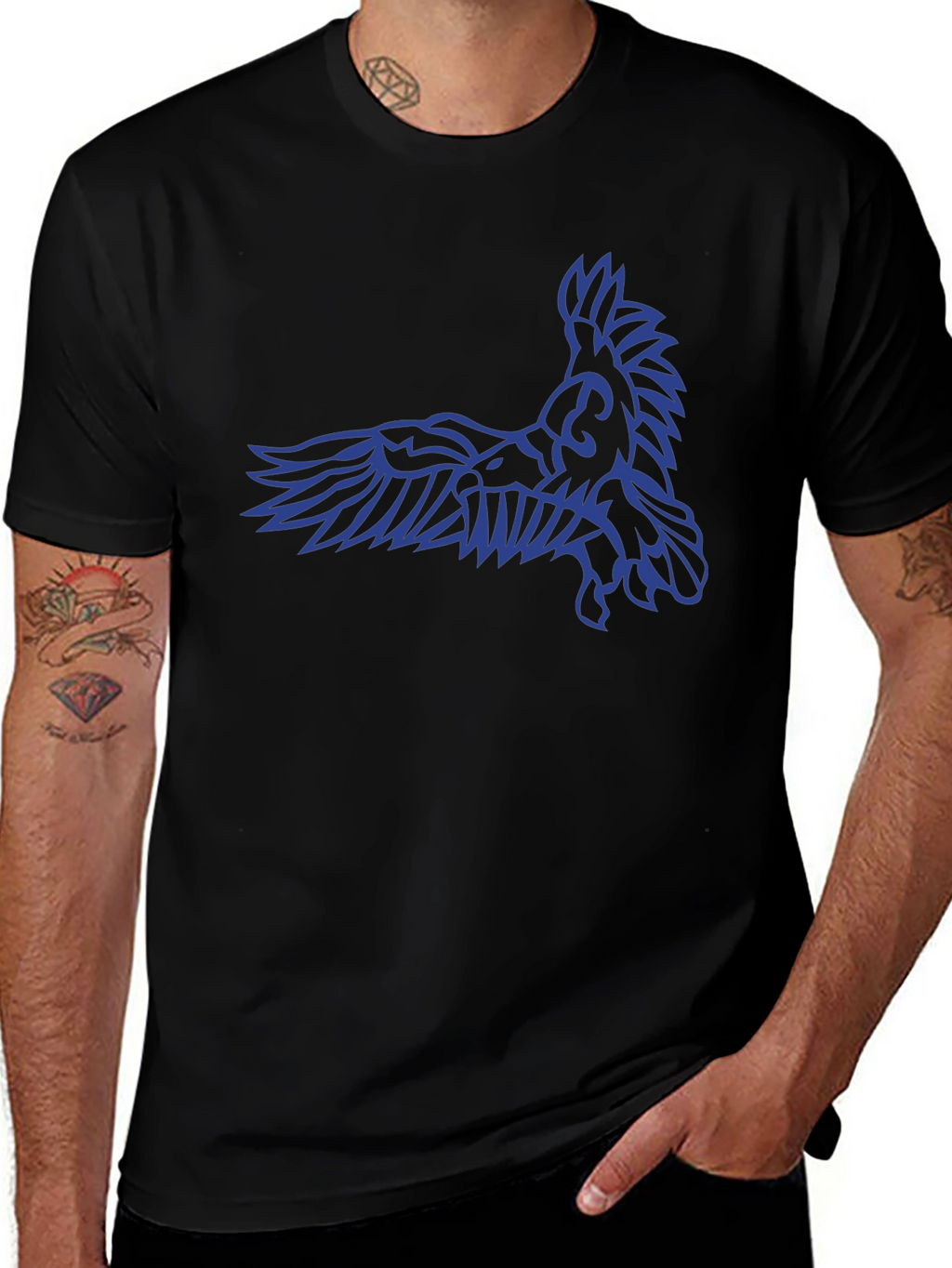 Black Eagle Graphic T-Shirt - Stylish and Bold