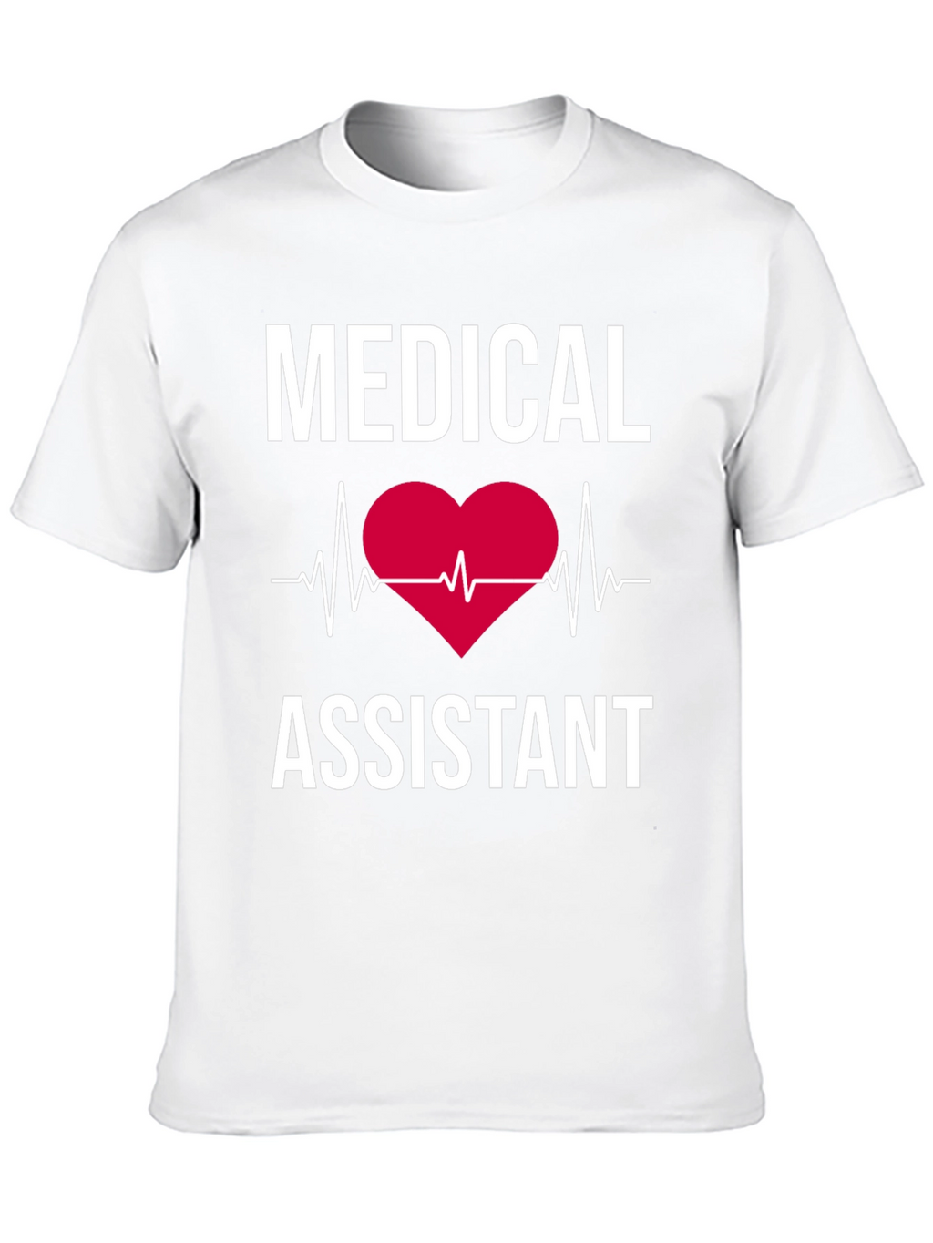 Medical Assistant Heartbeat T-Shirt - Black