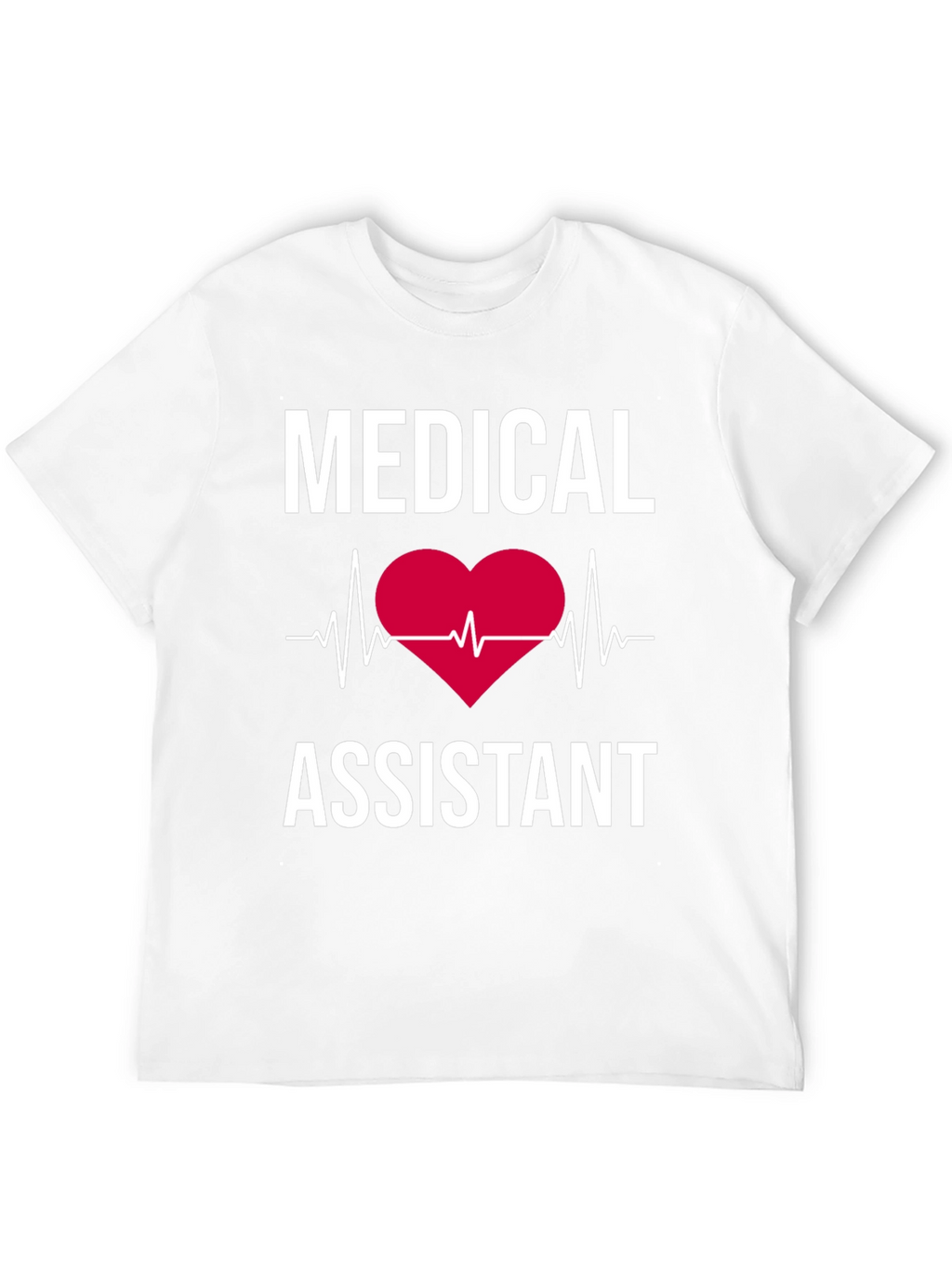 Medical Assistant Heartbeat T-Shirt - Black