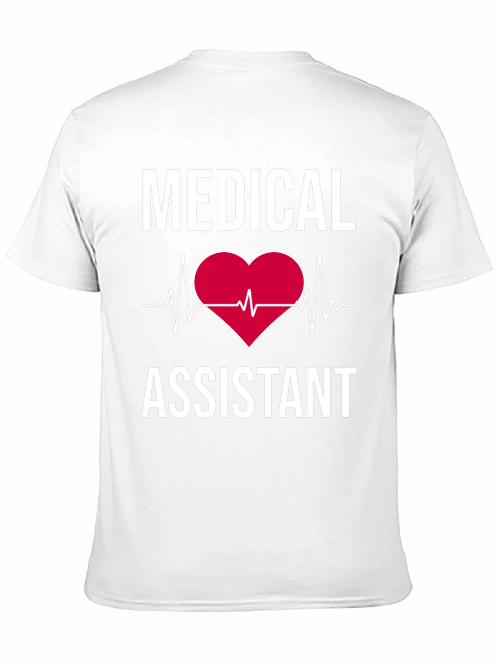 Medical Assistant Heartbeat T-Shirt - Black