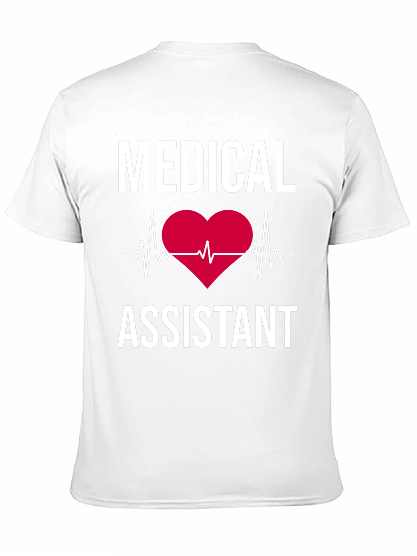 Medical Assistant Heartbeat T-Shirt - Black