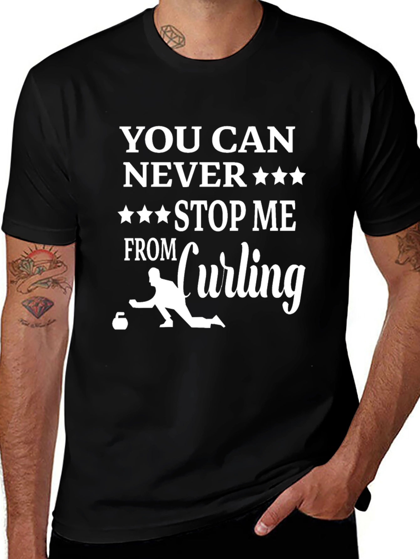 Curling Fan T-Shirt: You Can Never Stop Me