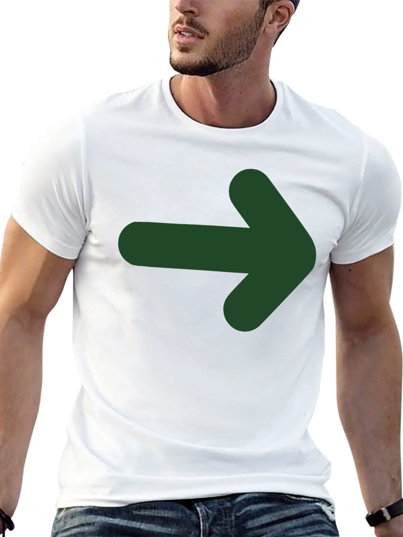 Right Direction Tee - Arrow Graphic Print