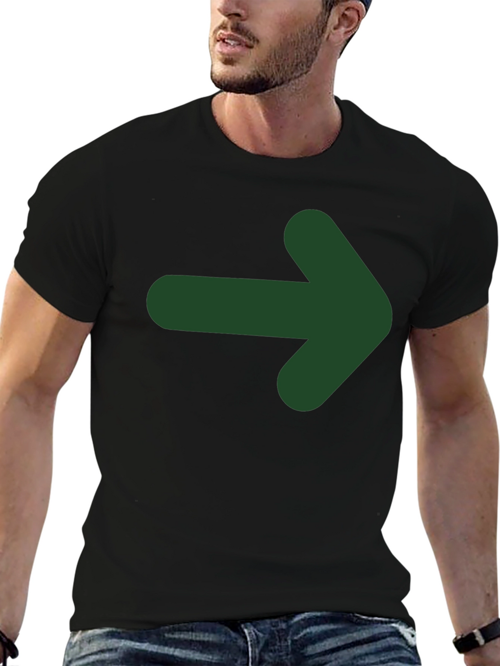 Right Direction Tee - Arrow Graphic Print
