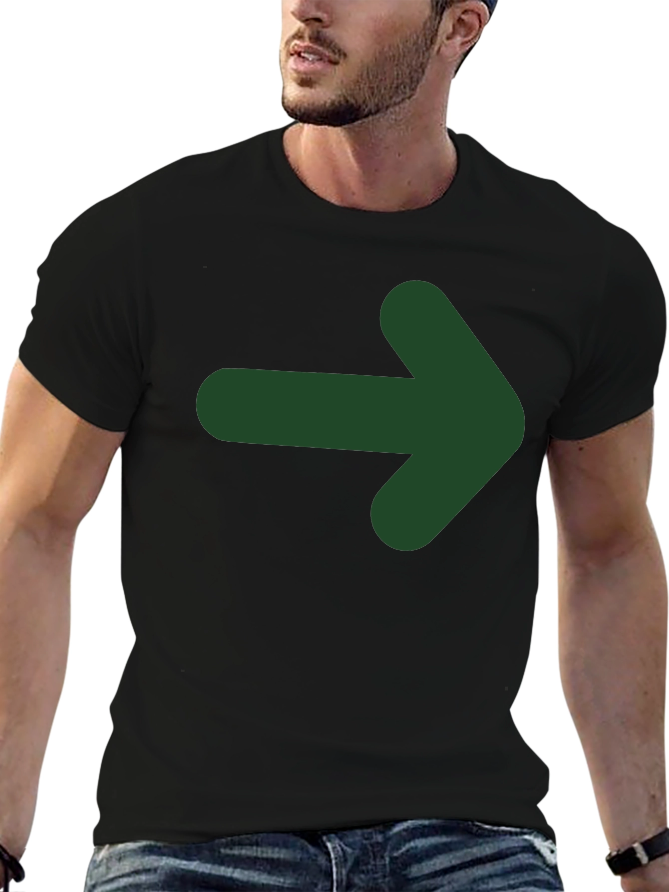 Right Direction Tee - Arrow Graphic Print