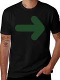 Right Direction Tee - Arrow Graphic Print