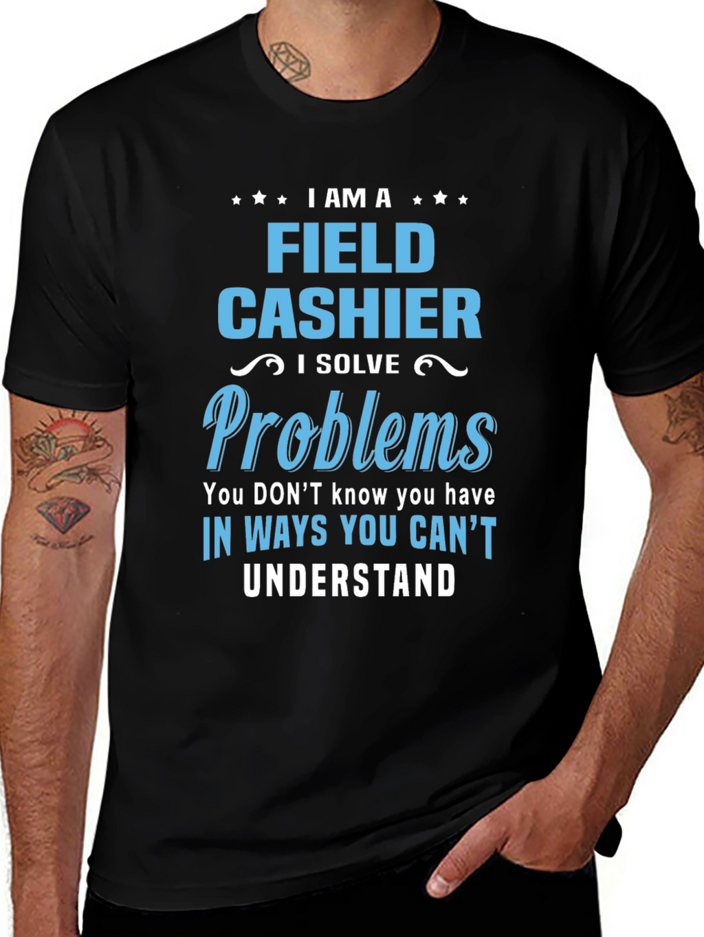 Field Cashier T-Shirt - I Solve Problems Gift