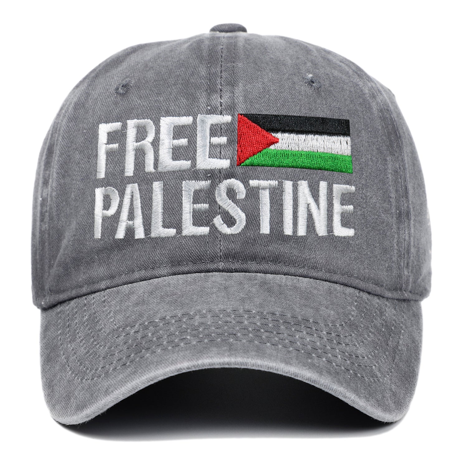 Baseball cap embroidered Palestinian retro dad hat