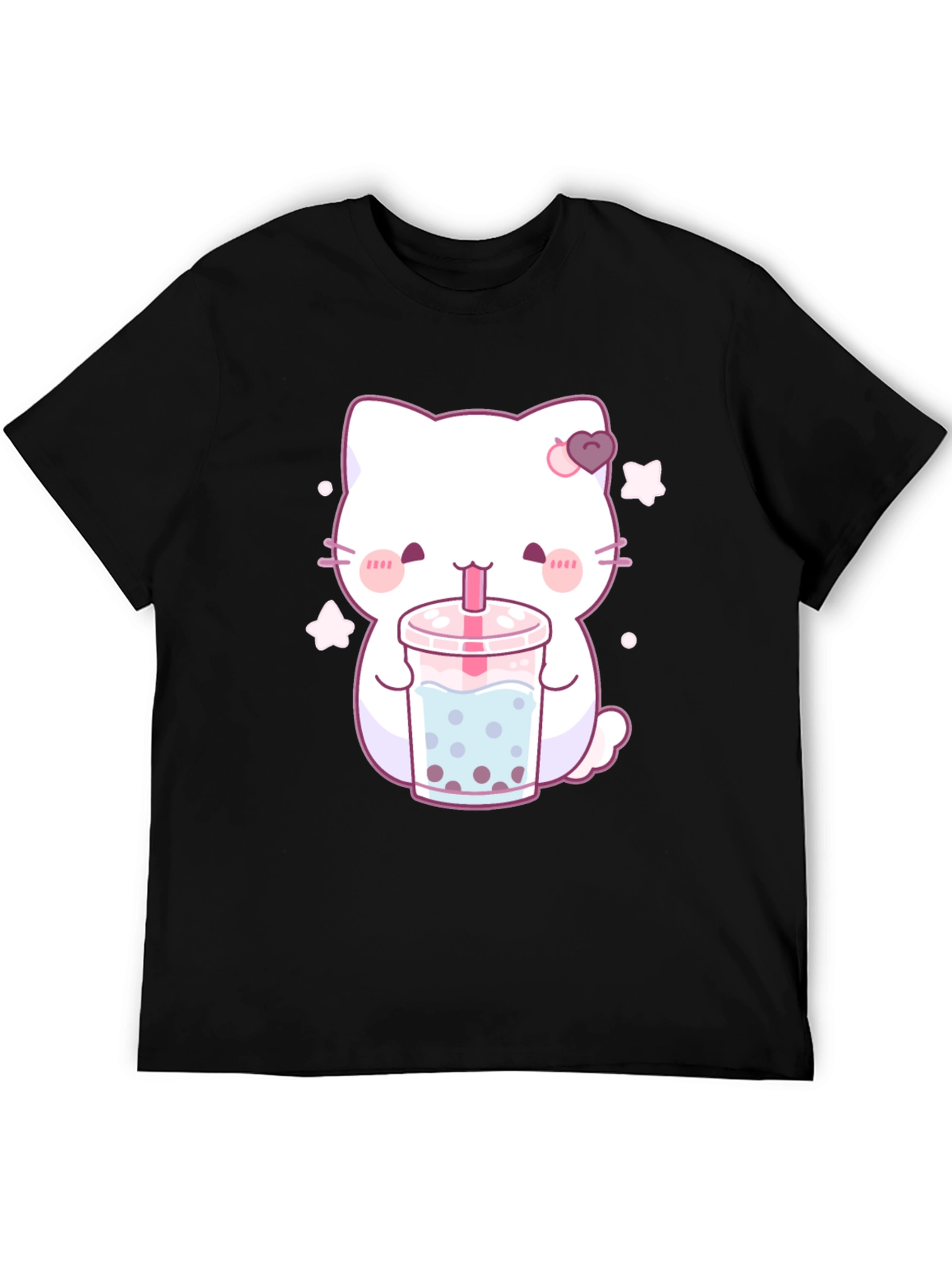 Kawaii Cat Bubble Tea T-Shirt - Cute Anime Style Tee