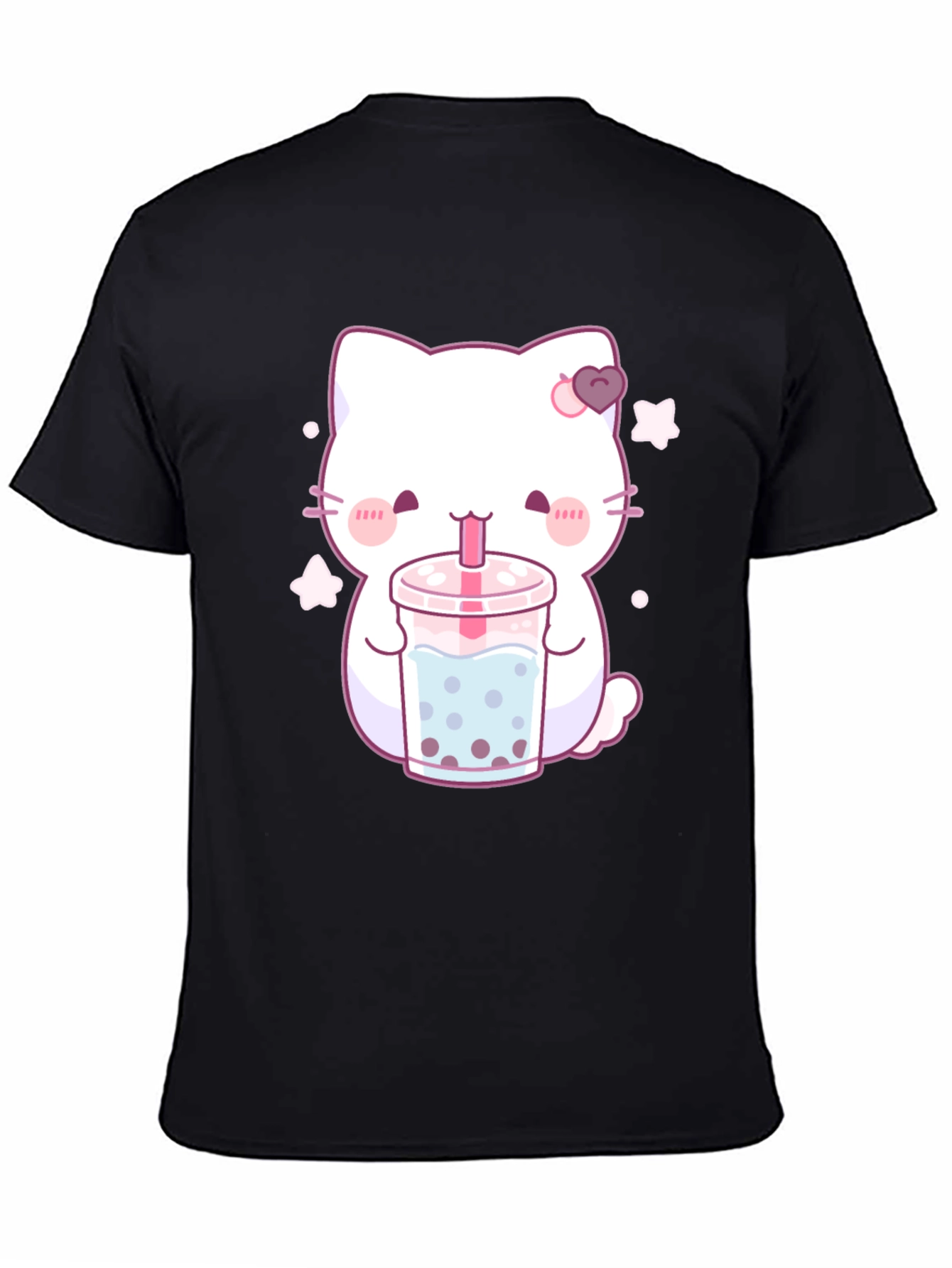 Kawaii Cat Bubble Tea T-Shirt - Cute Anime Style Tee