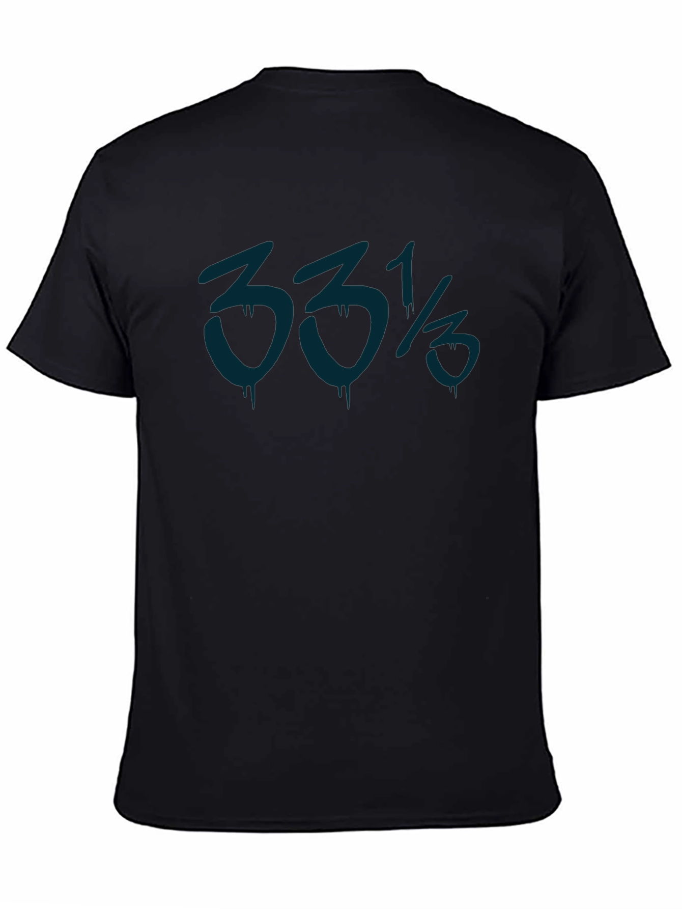 33 1/3 RPM Record Black Graphic Tee