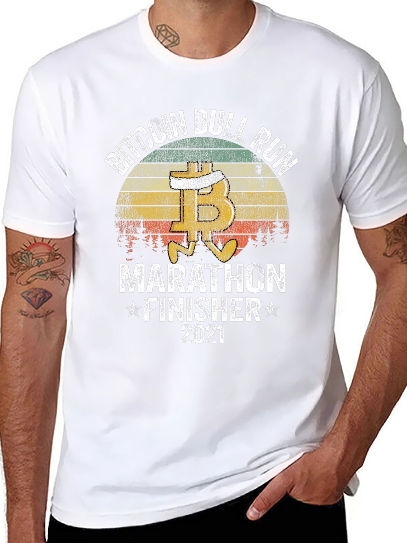 Bitcoin Bull Run Marathon Finisher 2021 T-Shirt