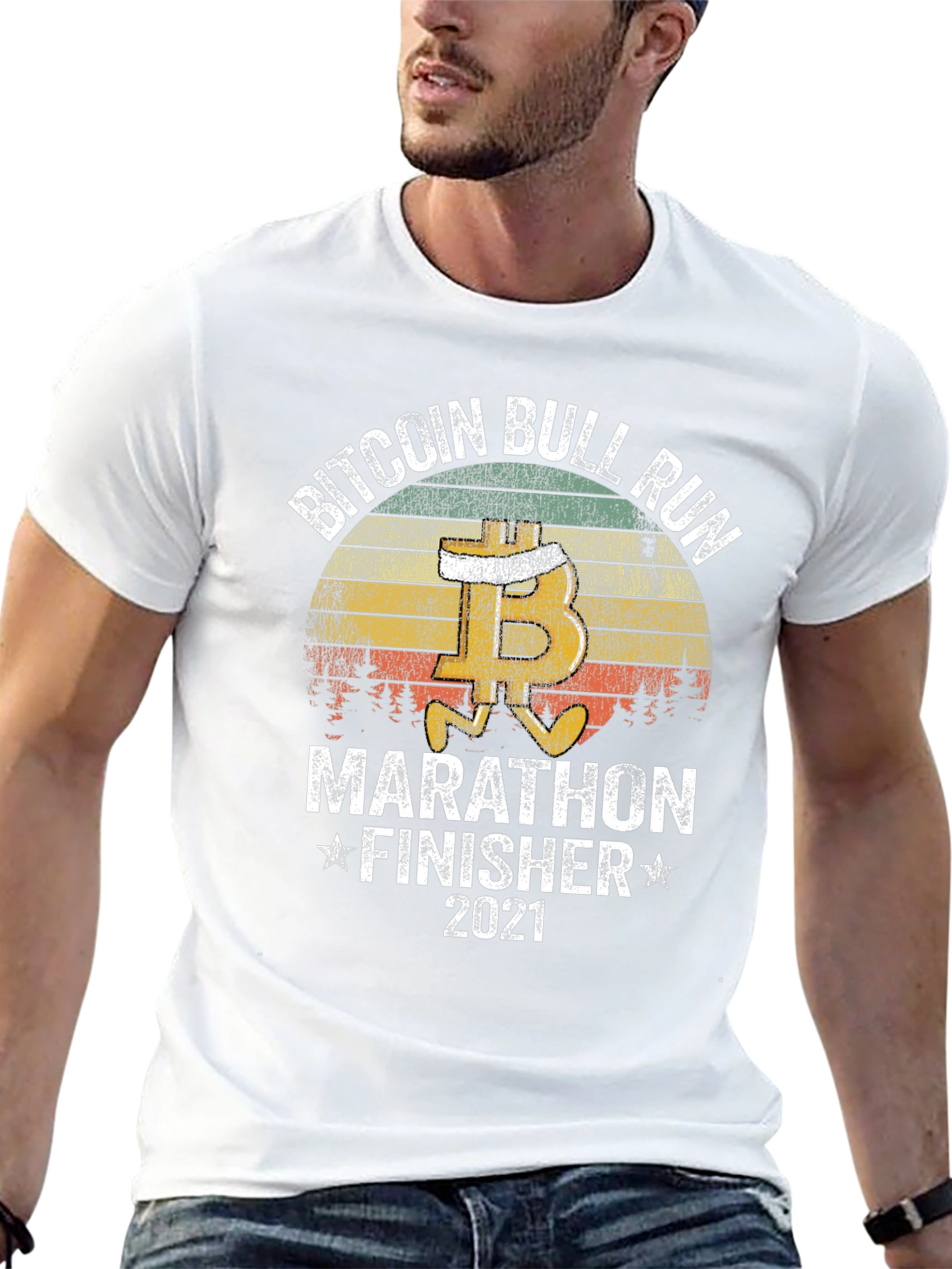 Bitcoin Bull Run Marathon Finisher 2021 T-Shirt