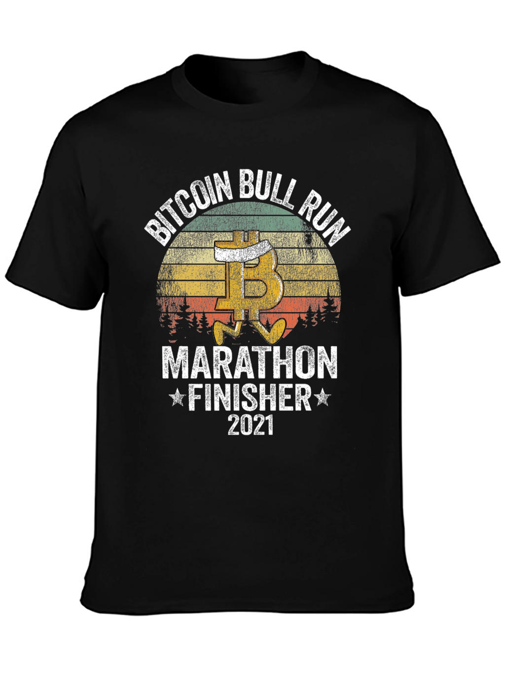 Bitcoin Bull Run Marathon Finisher 2021 T-Shirt