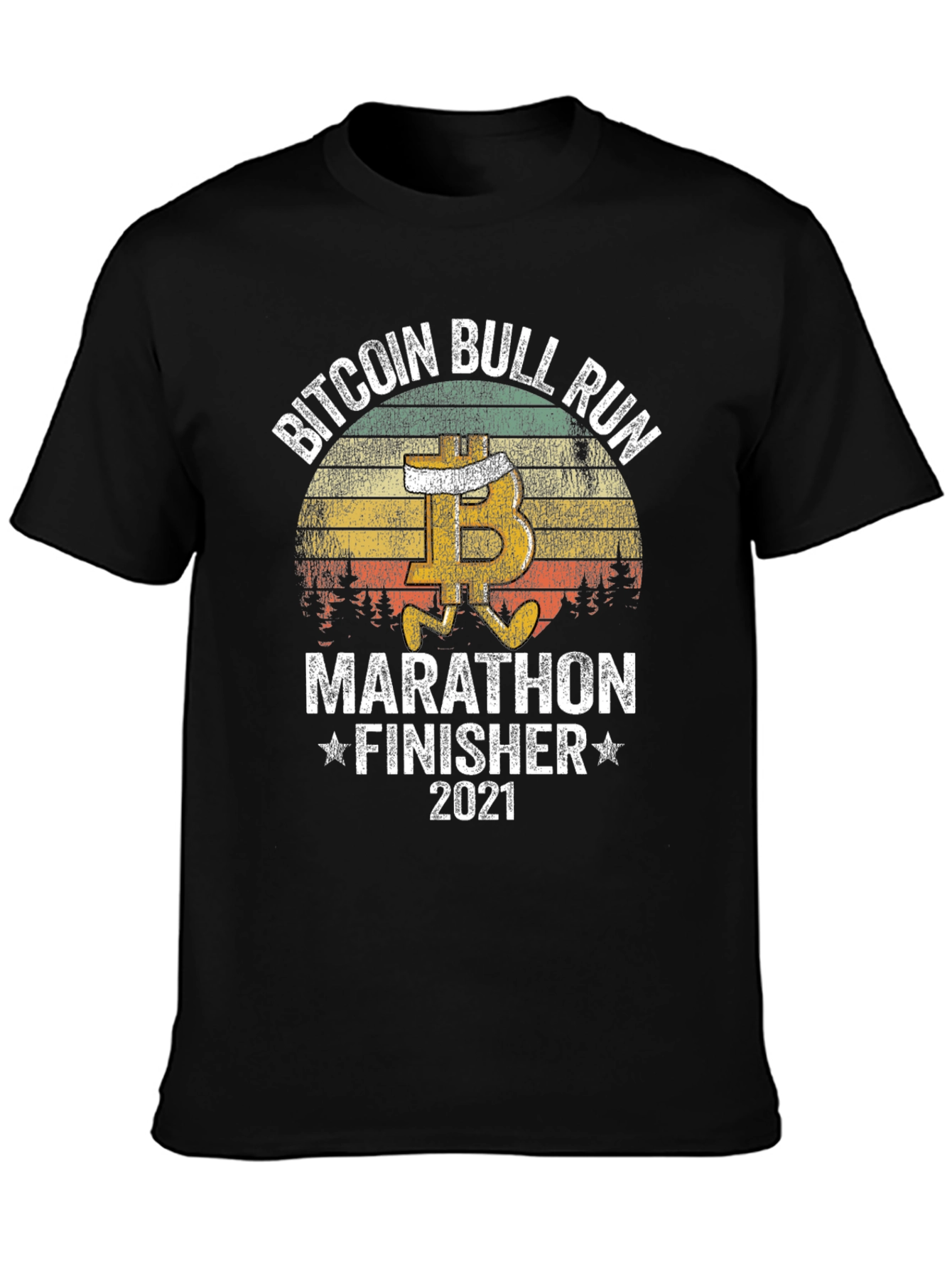 Bitcoin Bull Run Marathon Finisher 2021 T-Shirt