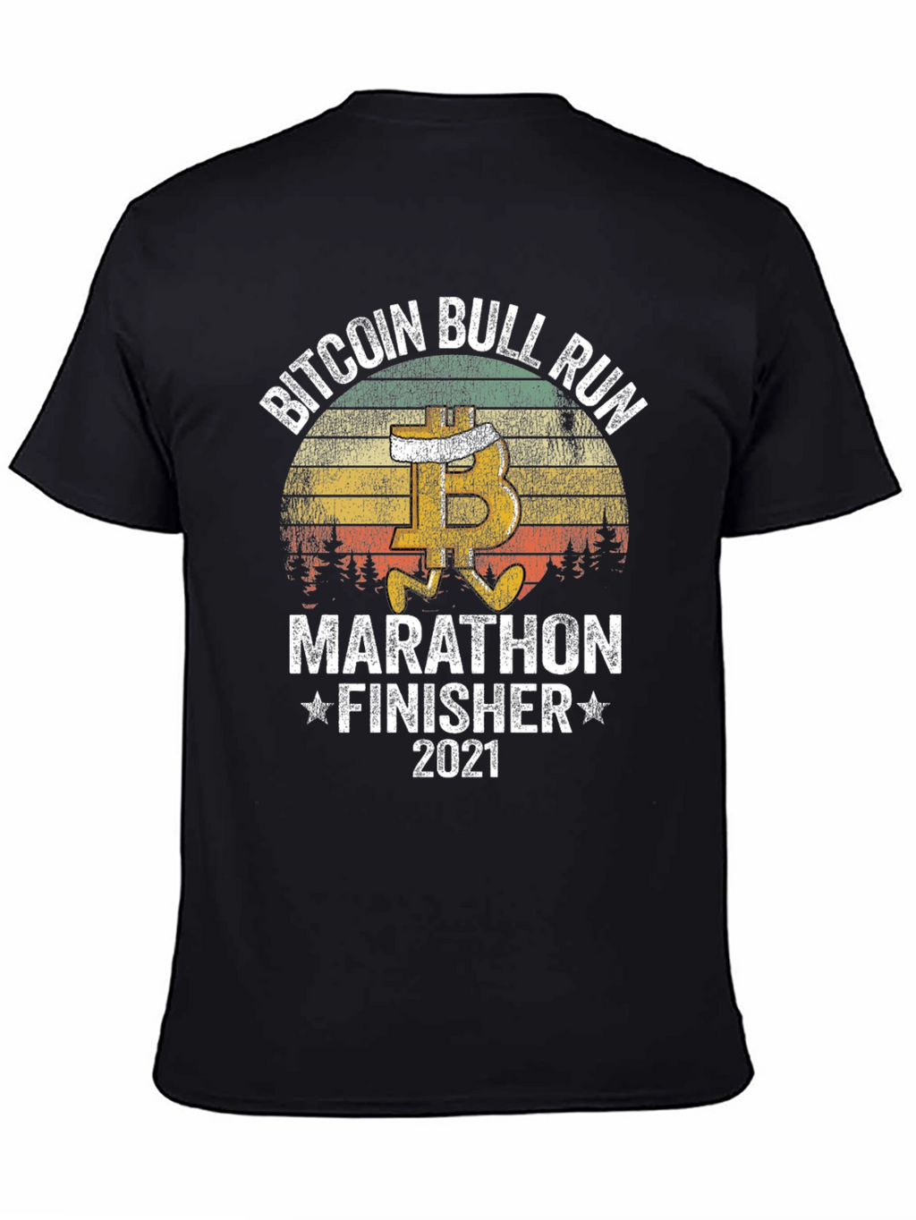 Bitcoin Bull Run Marathon Finisher 2021 T-Shirt