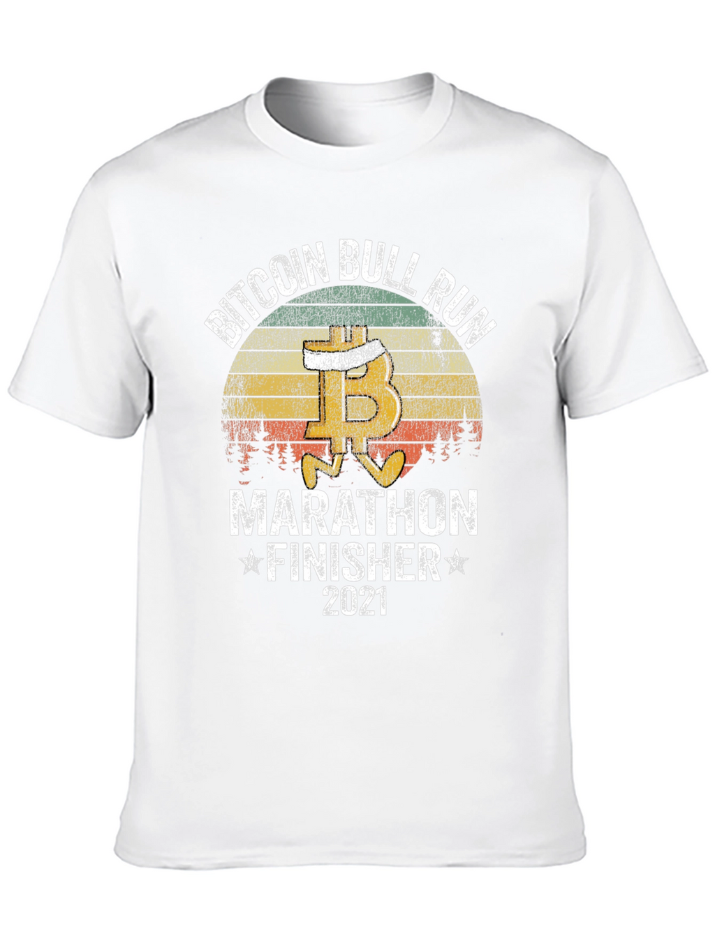 Bitcoin Bull Run Marathon Finisher 2021 T-Shirt