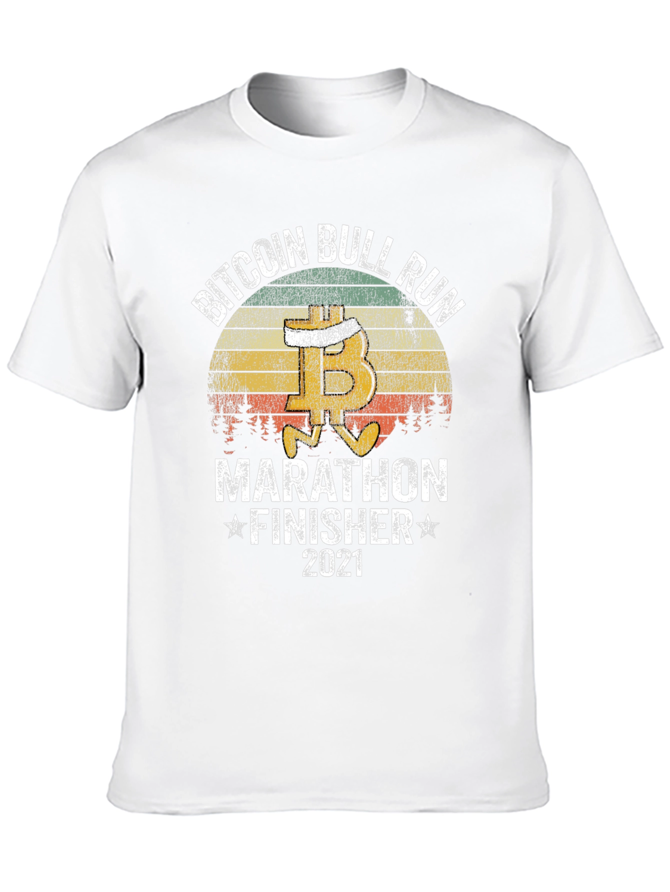 Bitcoin Bull Run Marathon Finisher 2021 T-Shirt