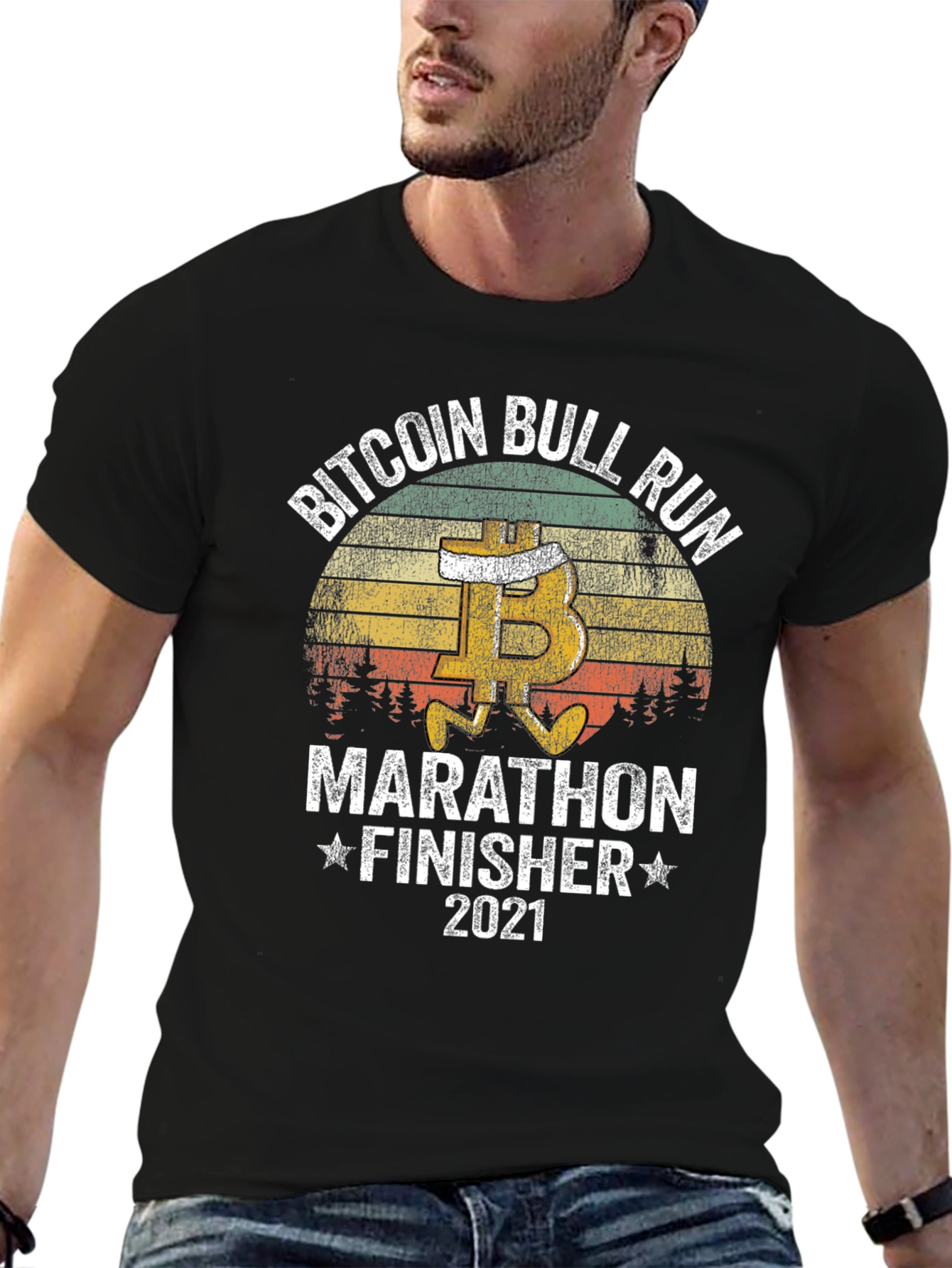 Bitcoin Bull Run Marathon Finisher 2021 T-Shirt