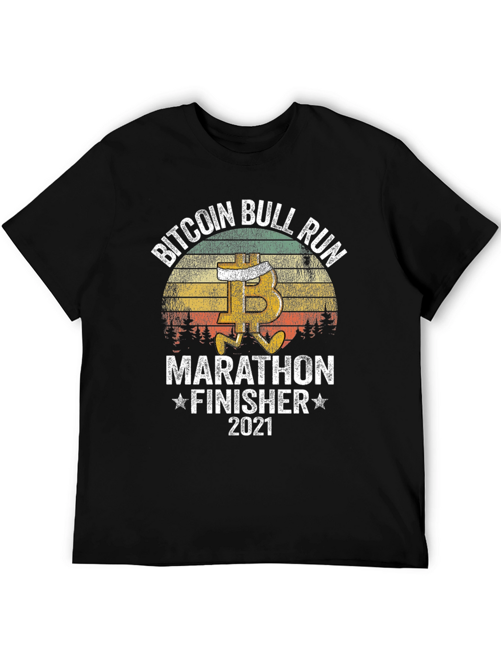 Bitcoin Bull Run Marathon Finisher 2021 T-Shirt