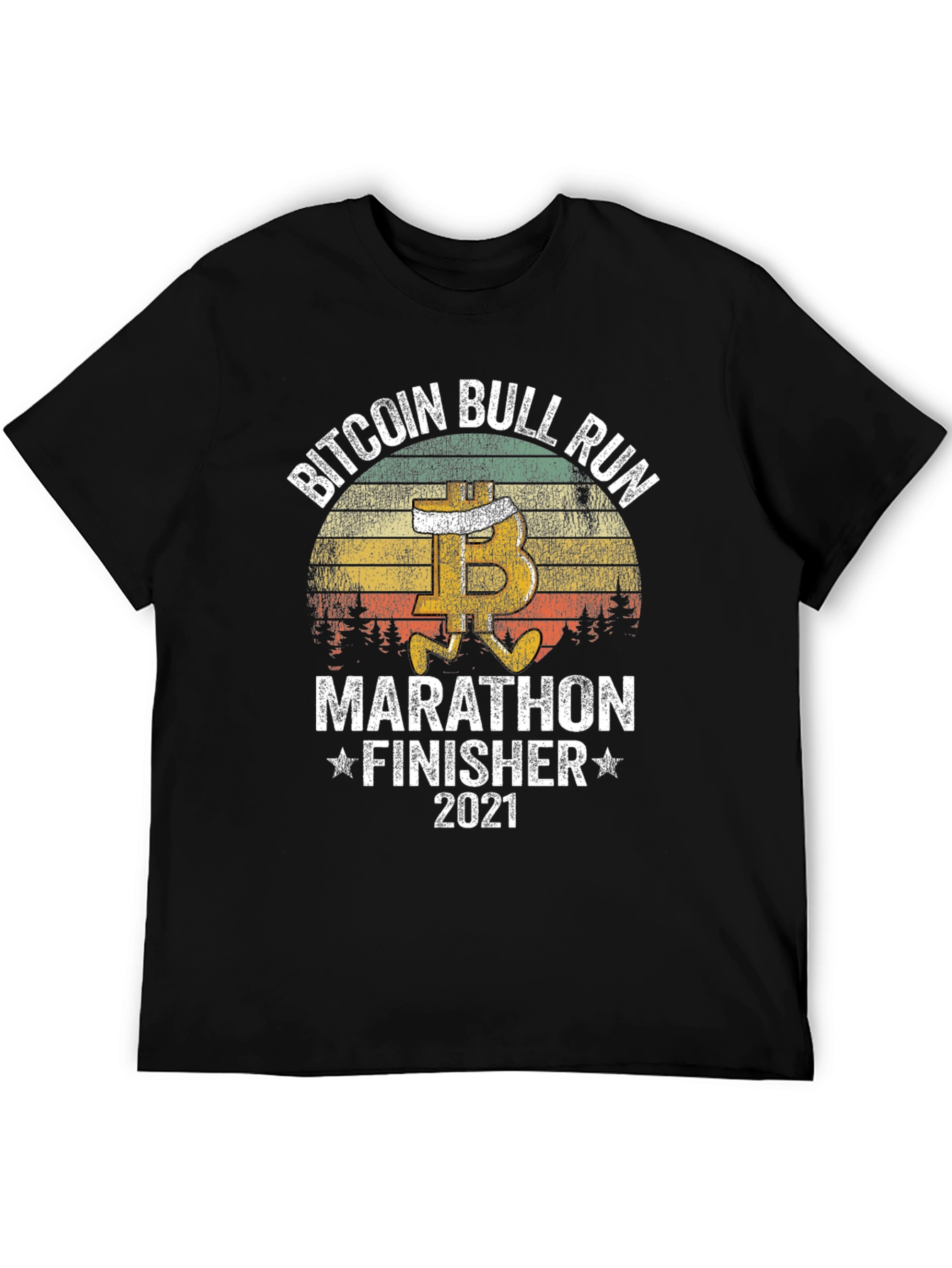 Bitcoin Bull Run Marathon Finisher 2021 T-Shirt