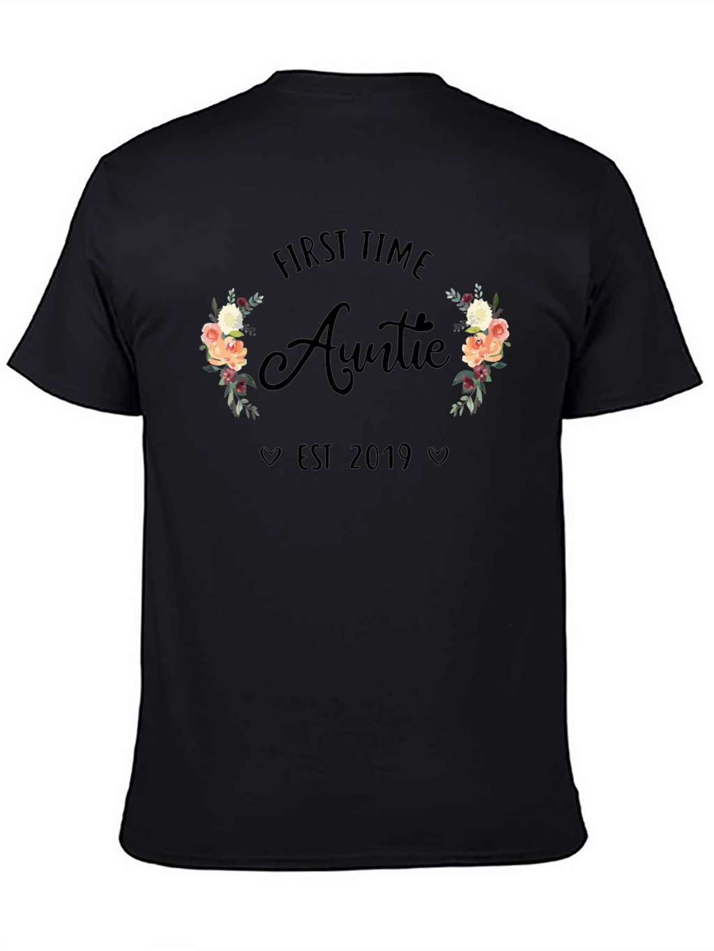 First Time Auntie Est. 2019 Graphic T-Shirt