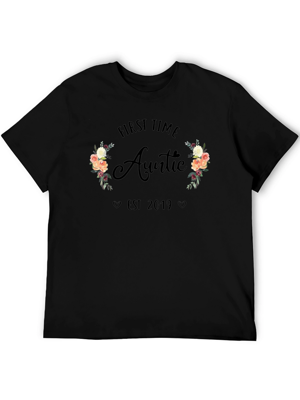First Time Auntie Est. 2019 Graphic T-Shirt