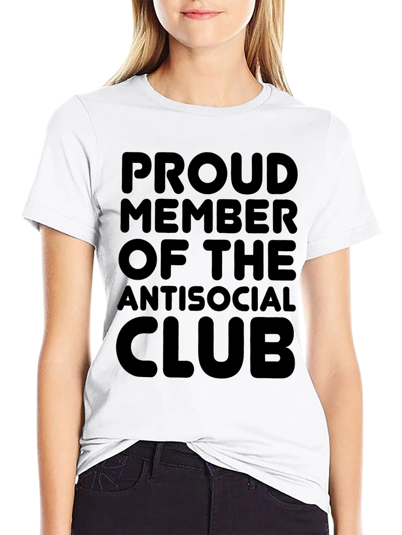Antisocial Club T-Shirt - Black Graphic Tee