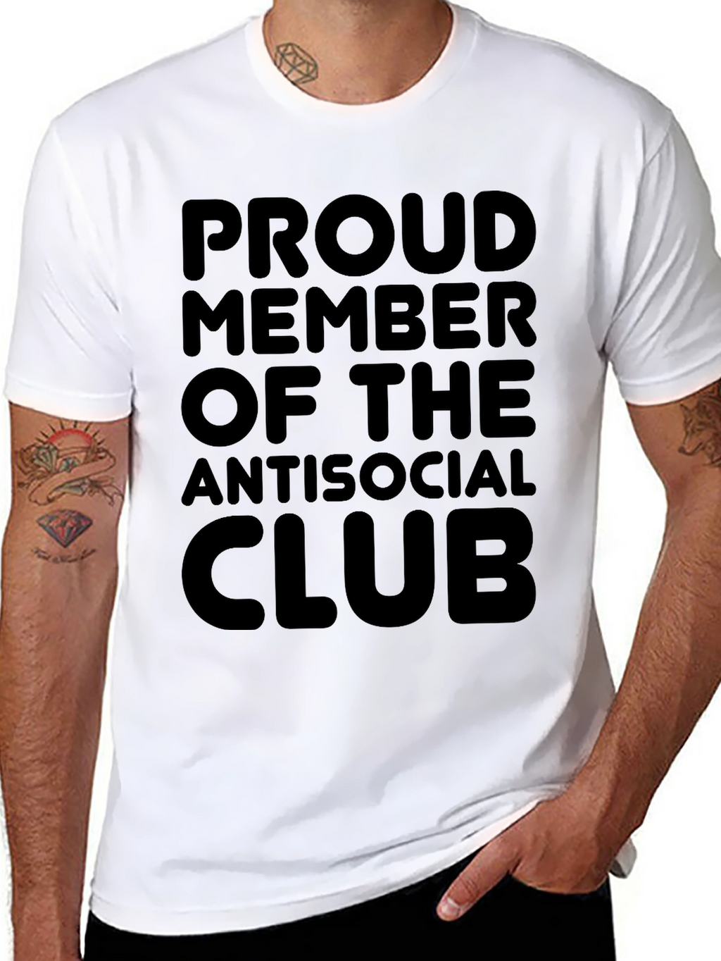 Antisocial Club T-Shirt - Black Graphic Tee