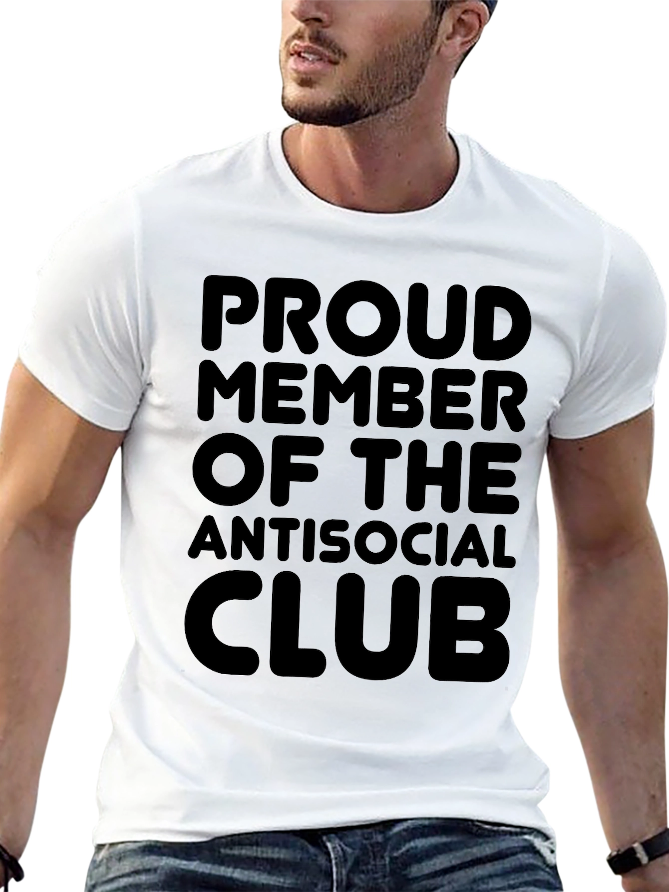 Antisocial Club T-Shirt - Black Graphic Tee