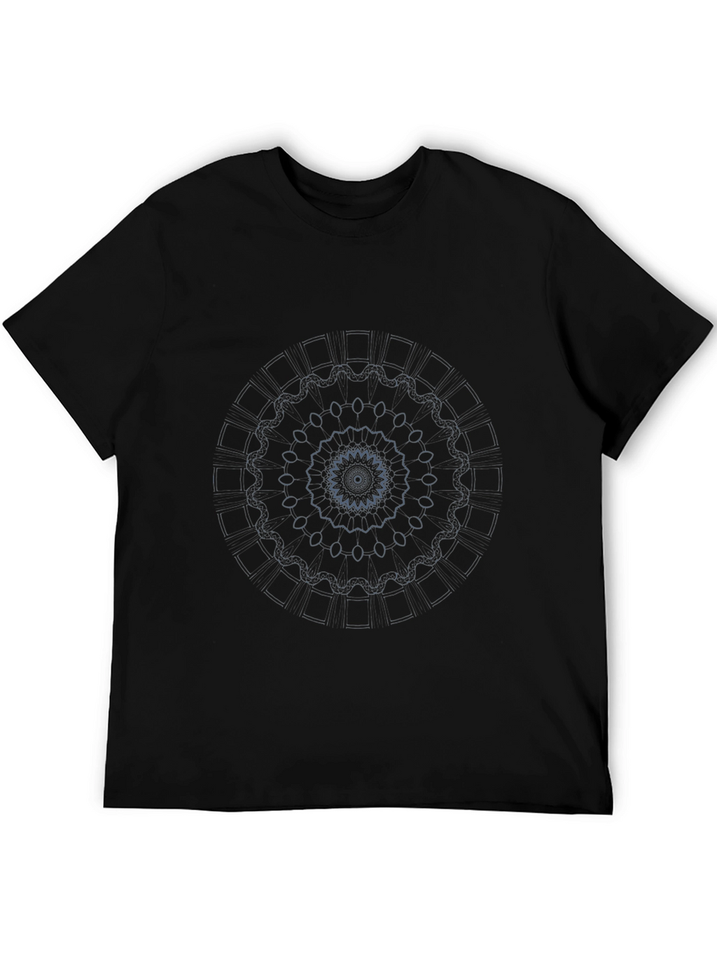 Geometric Mandala T-Shirt - Stylish Black Tee