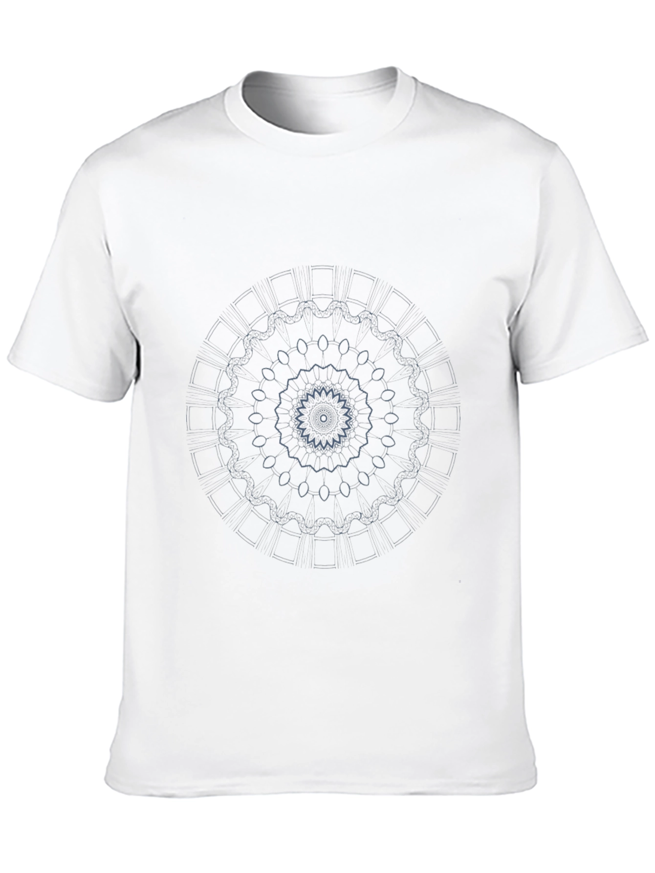Geometric Mandala T-Shirt - Stylish Black Tee