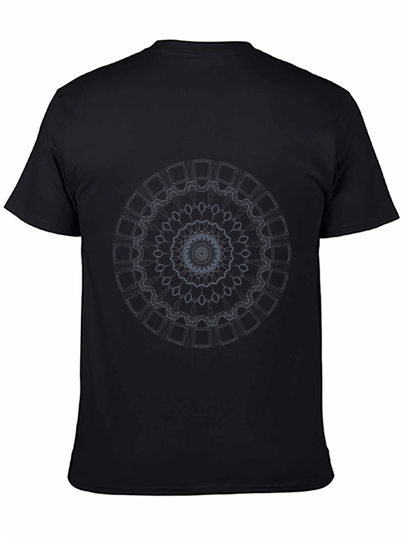 Geometric Mandala T-Shirt - Stylish Black Tee