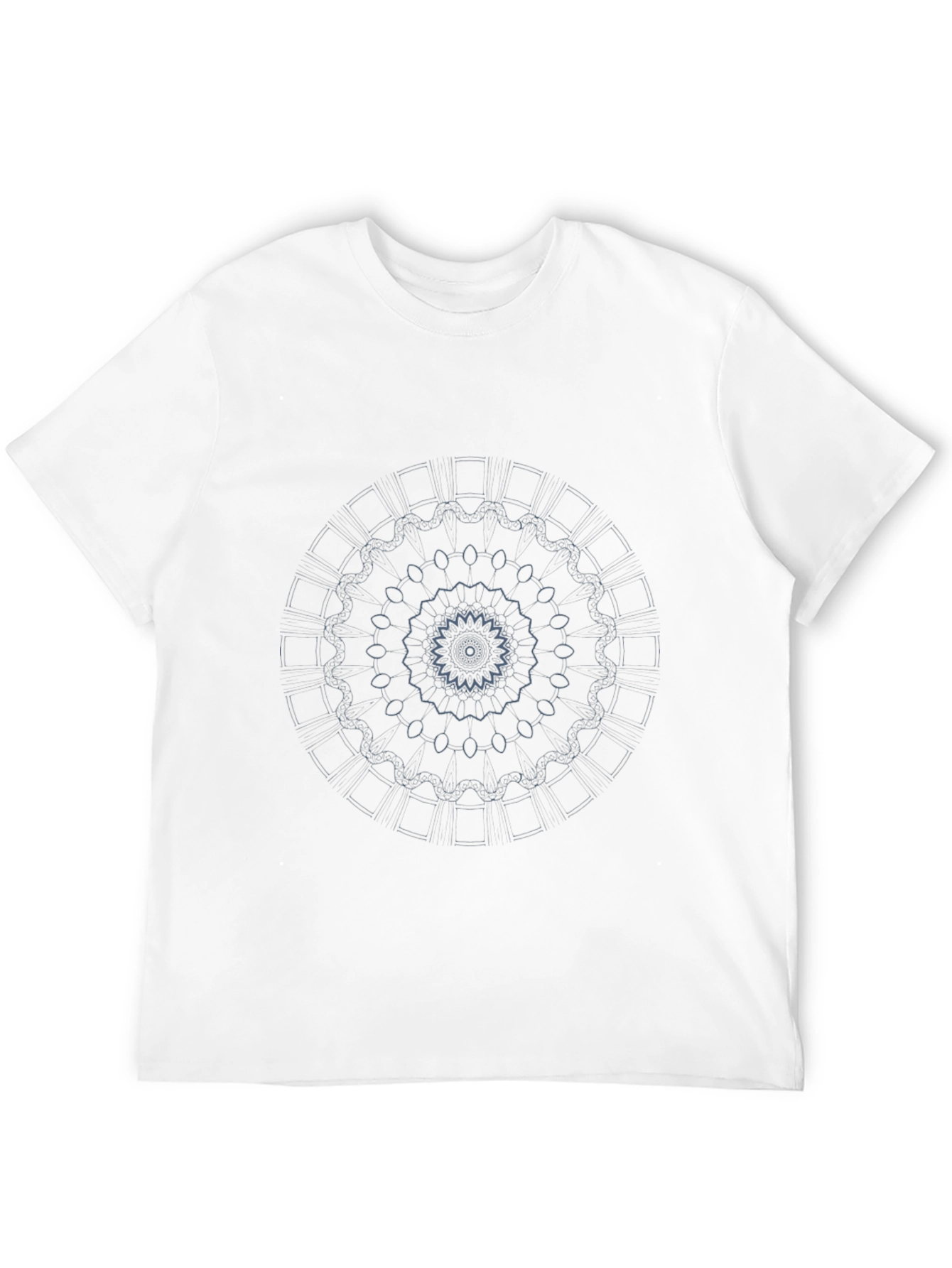 Geometric Mandala T-Shirt - Stylish Black Tee