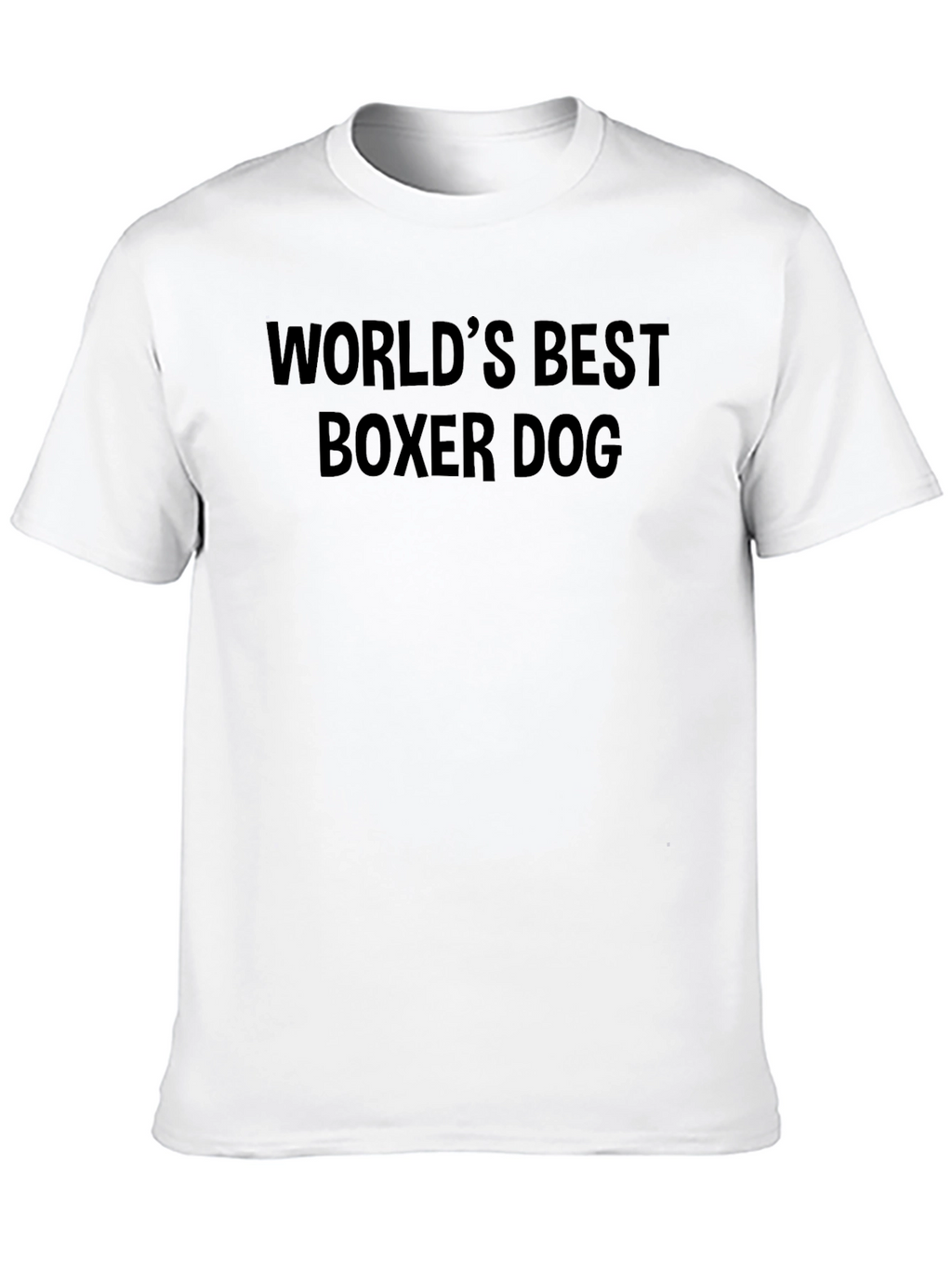 Worlds Best Boxer Dog Black T-Shirt