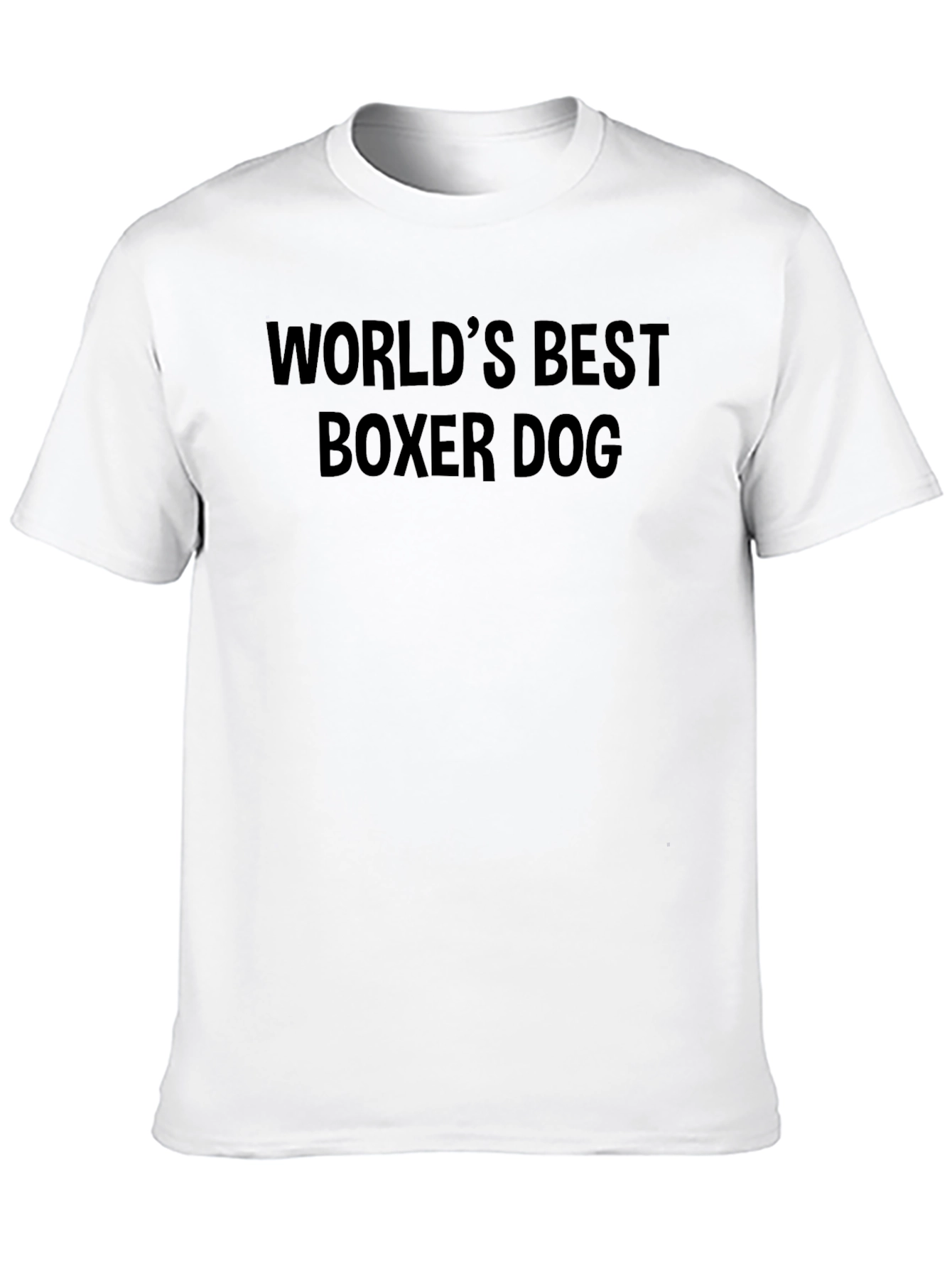 Worlds Best Boxer Dog Black T-Shirt