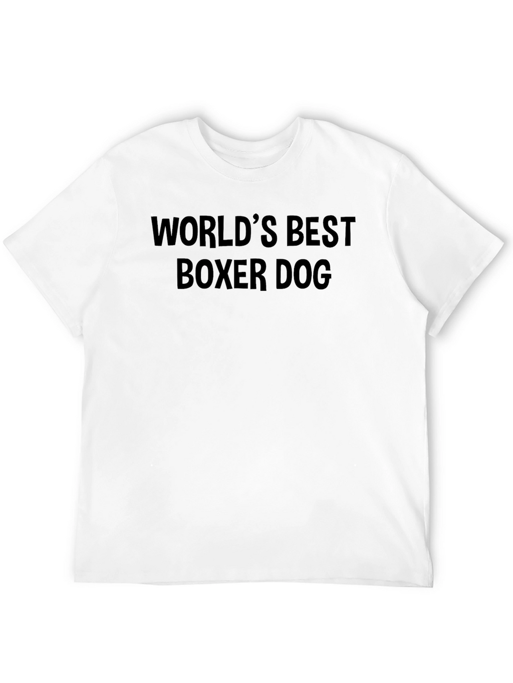 Worlds Best Boxer Dog Black T-Shirt
