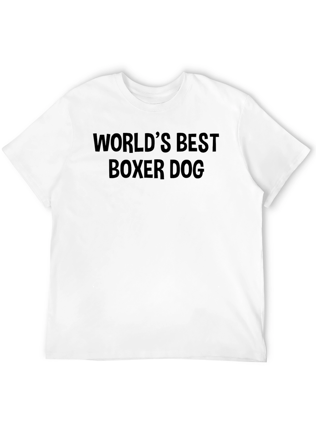 Worlds Best Boxer Dog Black T-Shirt