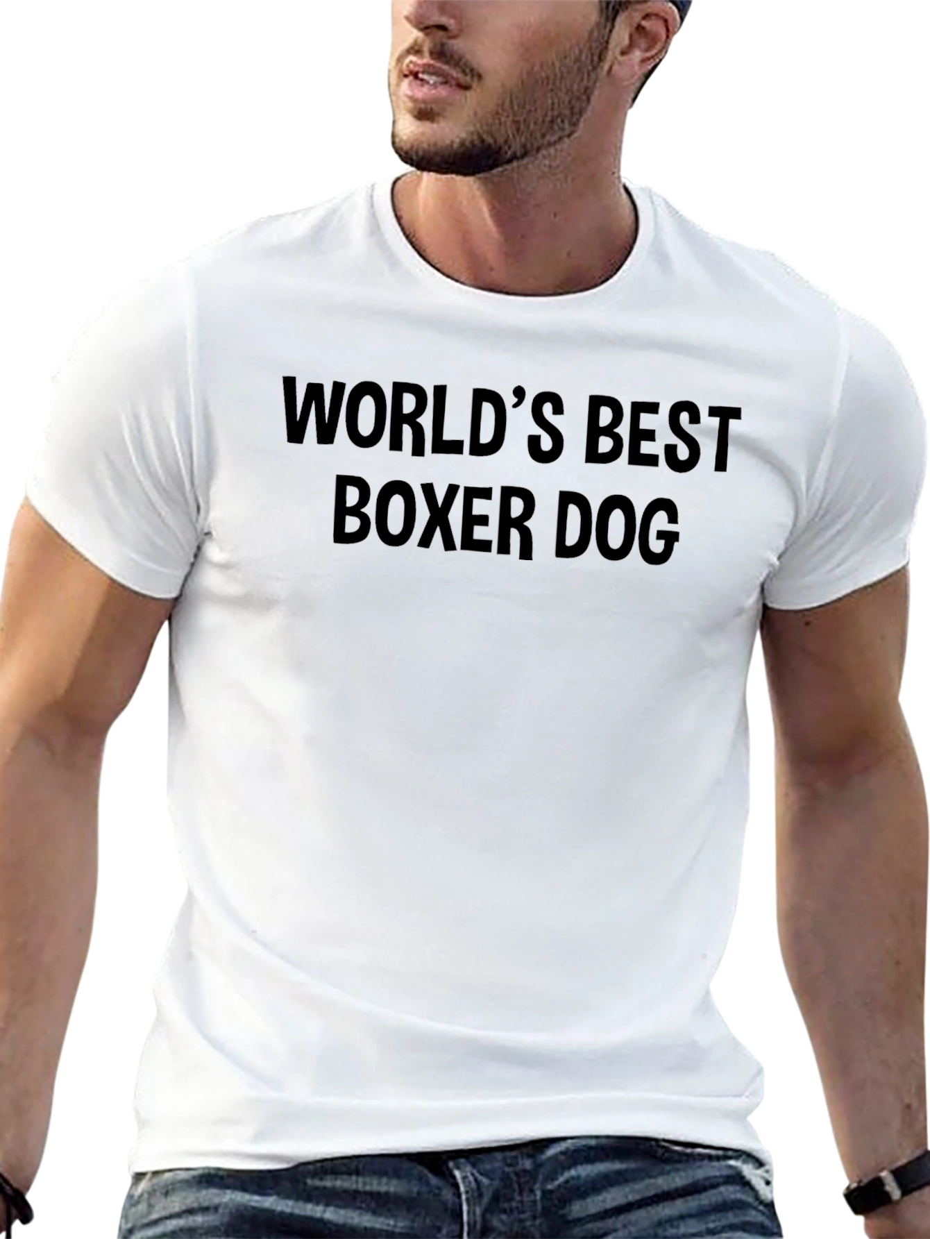 Worlds Best Boxer Dog Black T-Shirt