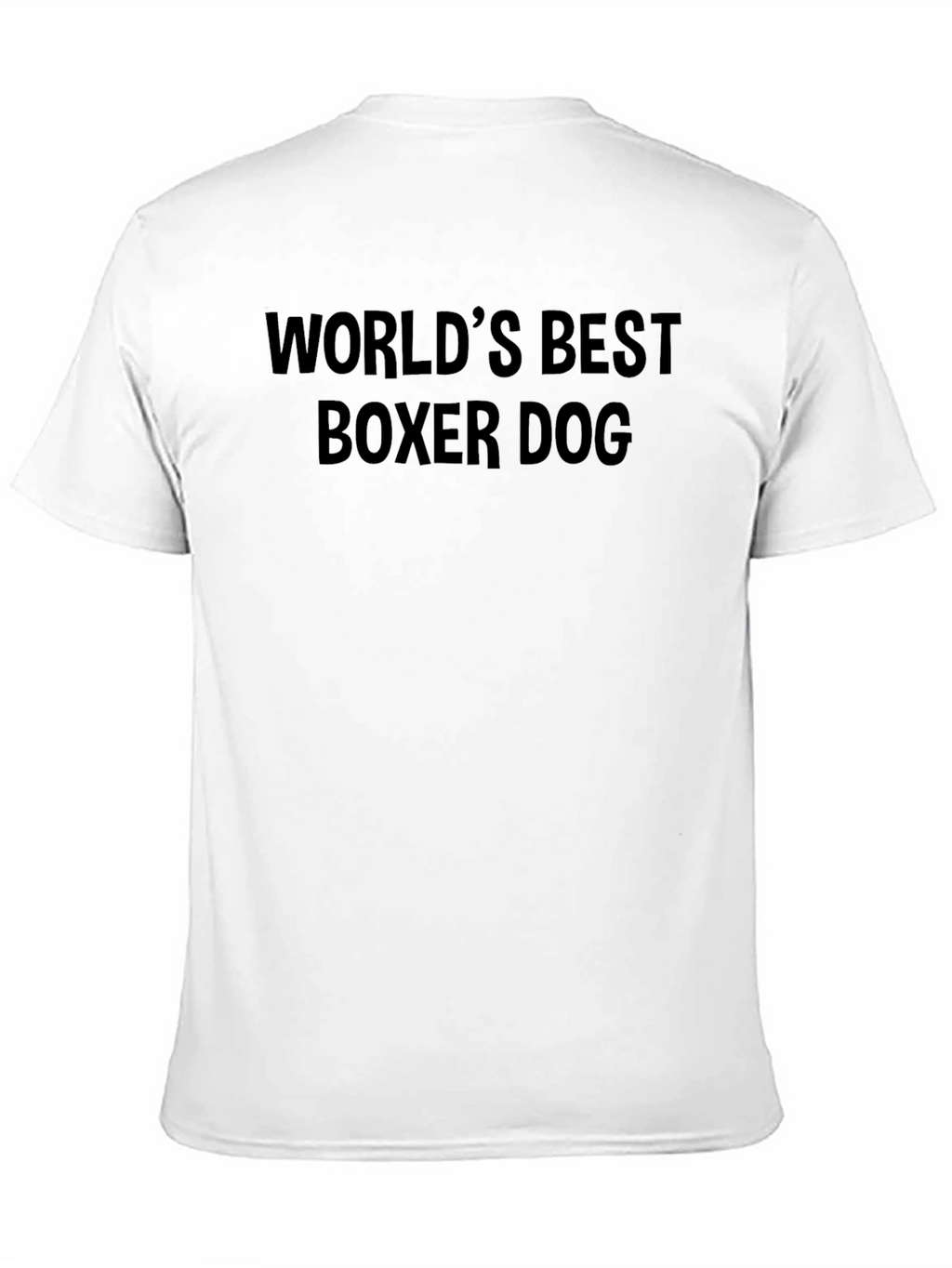 Worlds Best Boxer Dog Black T-Shirt