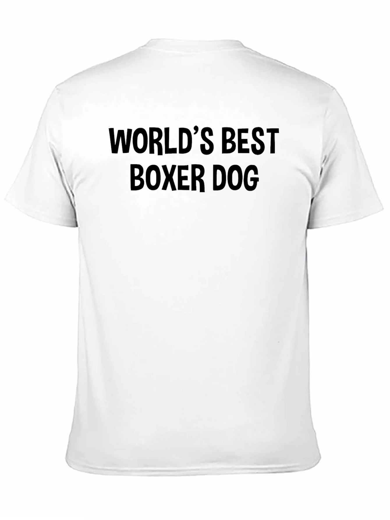Worlds Best Boxer Dog Black T-Shirt