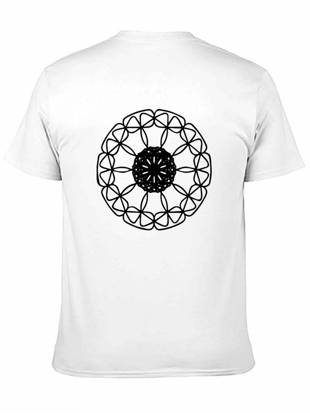 Black Mandala Graphic Tee - Modern Style